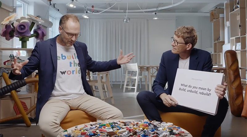 LEGO leaders introduce the Rebuild the World campaign