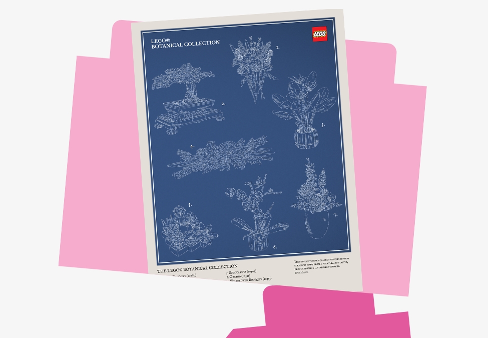 LEGO Insiders Rewards Valentines Day Botanical Collection blueprint