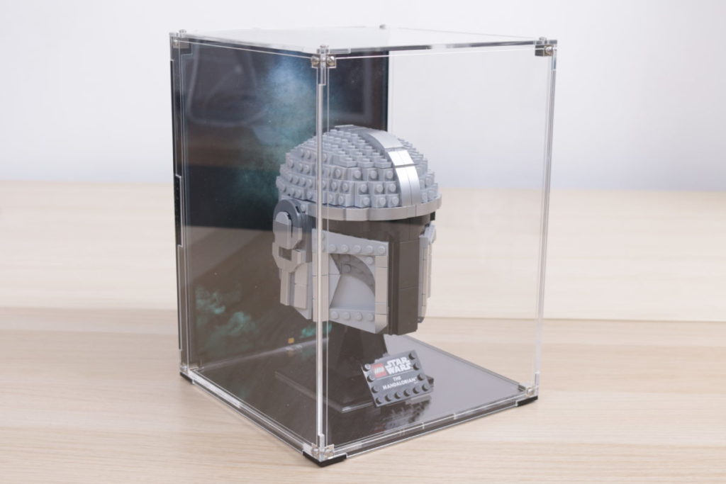 LEGO Star Wars Mandalorian Stormtrooper Scout Trooper Luke Skywalker Red Five Darth Vader Boba Fett Helmet Wicked Brick Display Case review 33 1024x683