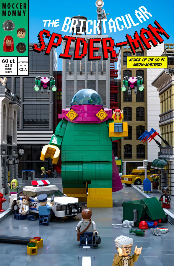 LEGO Ideas Spider Man comic book contest runner up brick