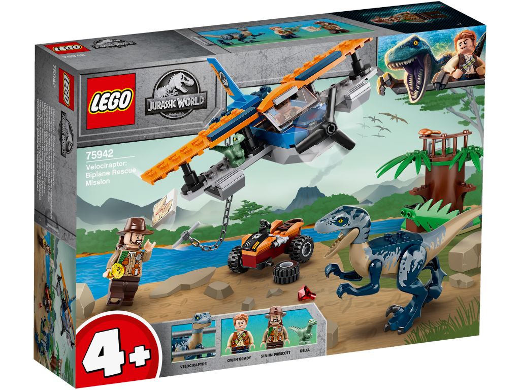 LEGO Jurassic World 75942 Velociraptor Biplane Rescue Mission 1