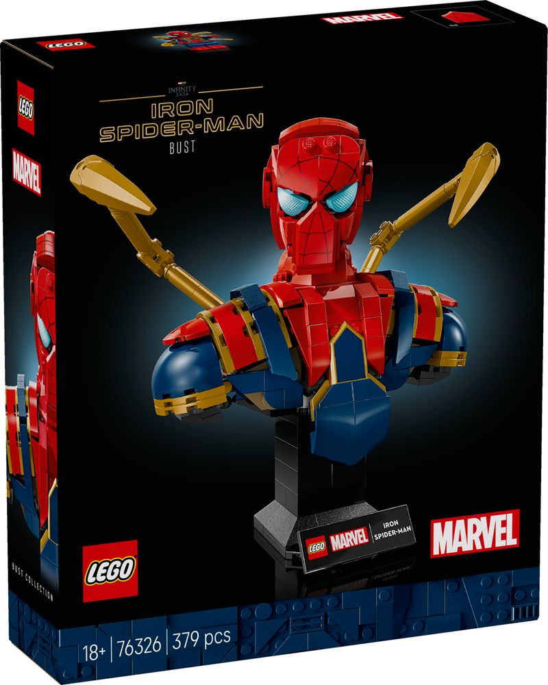 LEGO Marvel 76326 Iron Spider Man Bust box front