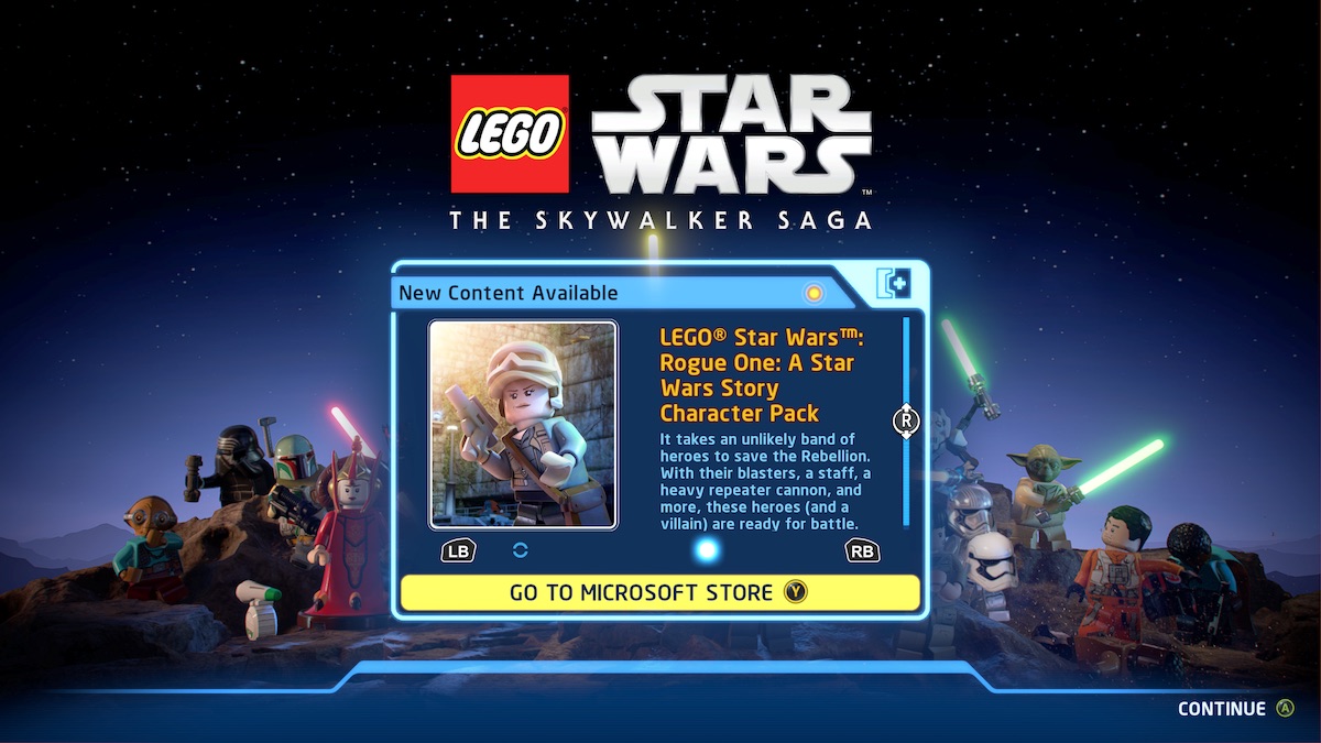 LEGO Star Wars: The Skywalker Saga DLC available on Xbox now