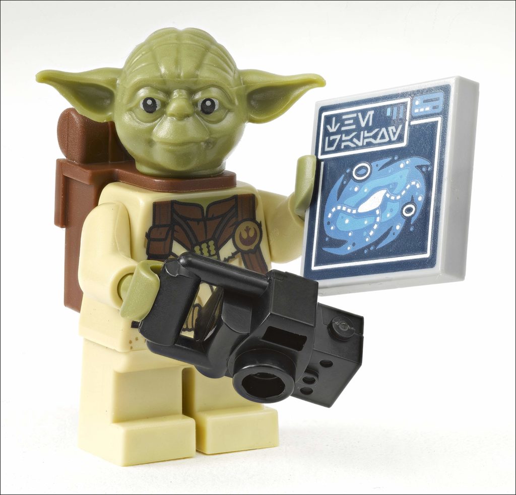 LEGO Yoda explorer star wars book minifigure side