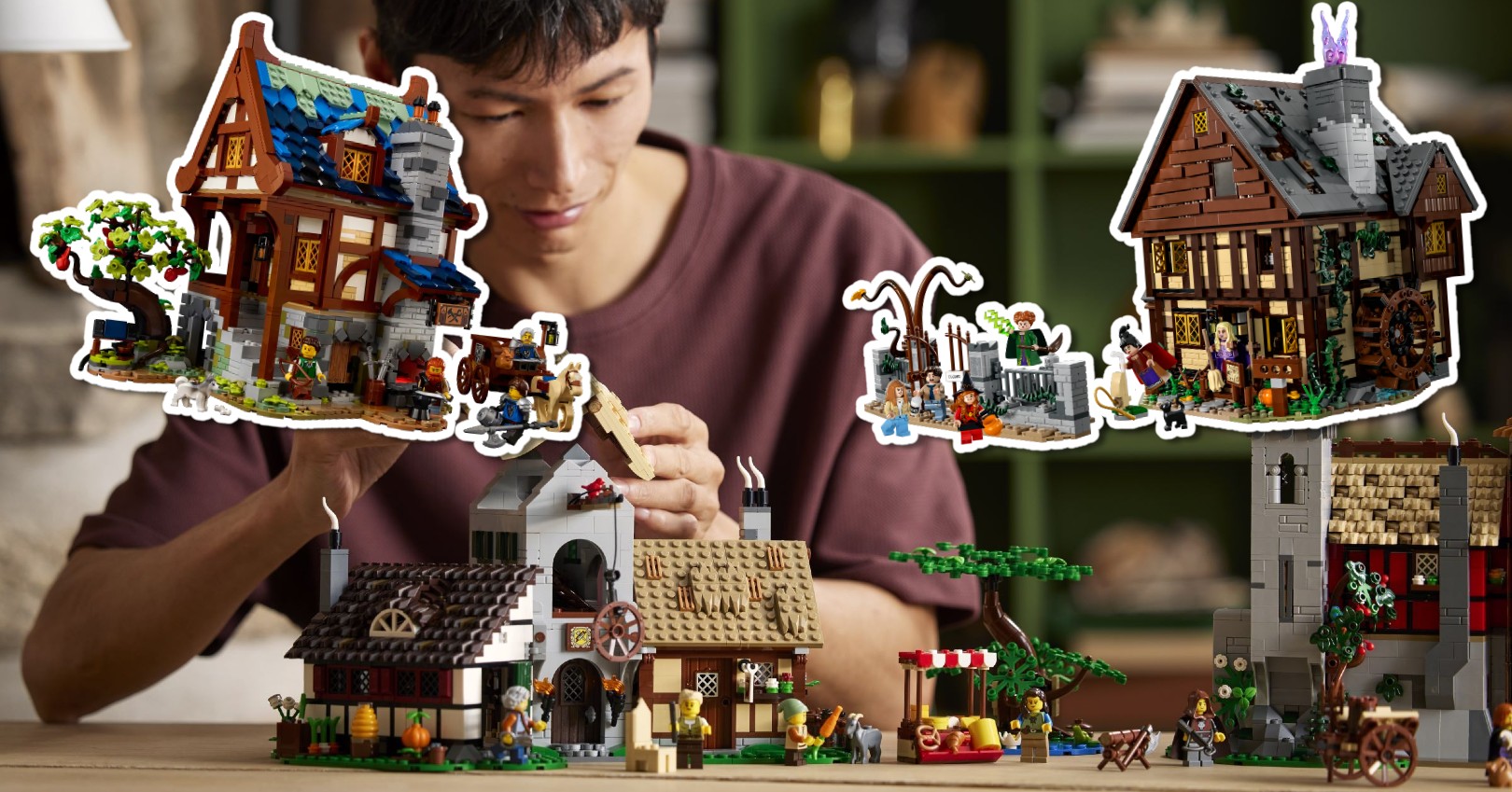 One of LEGO 10332 Medieval Town Square's companion sets can be downsized