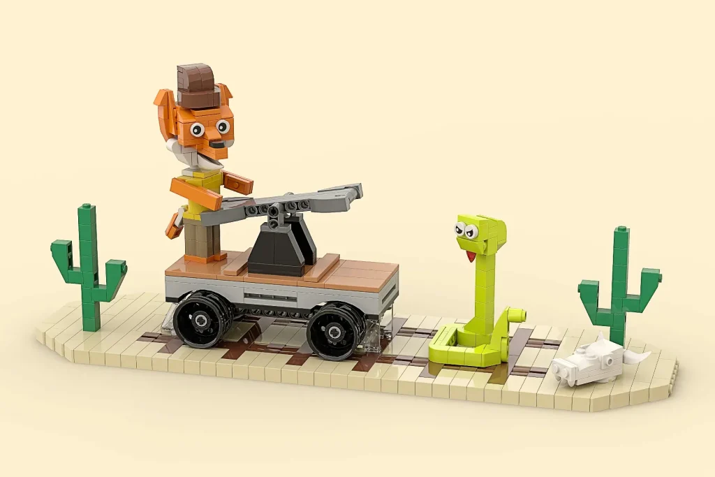 LEGO Ideas Mr Foxs Handcar 1024x683