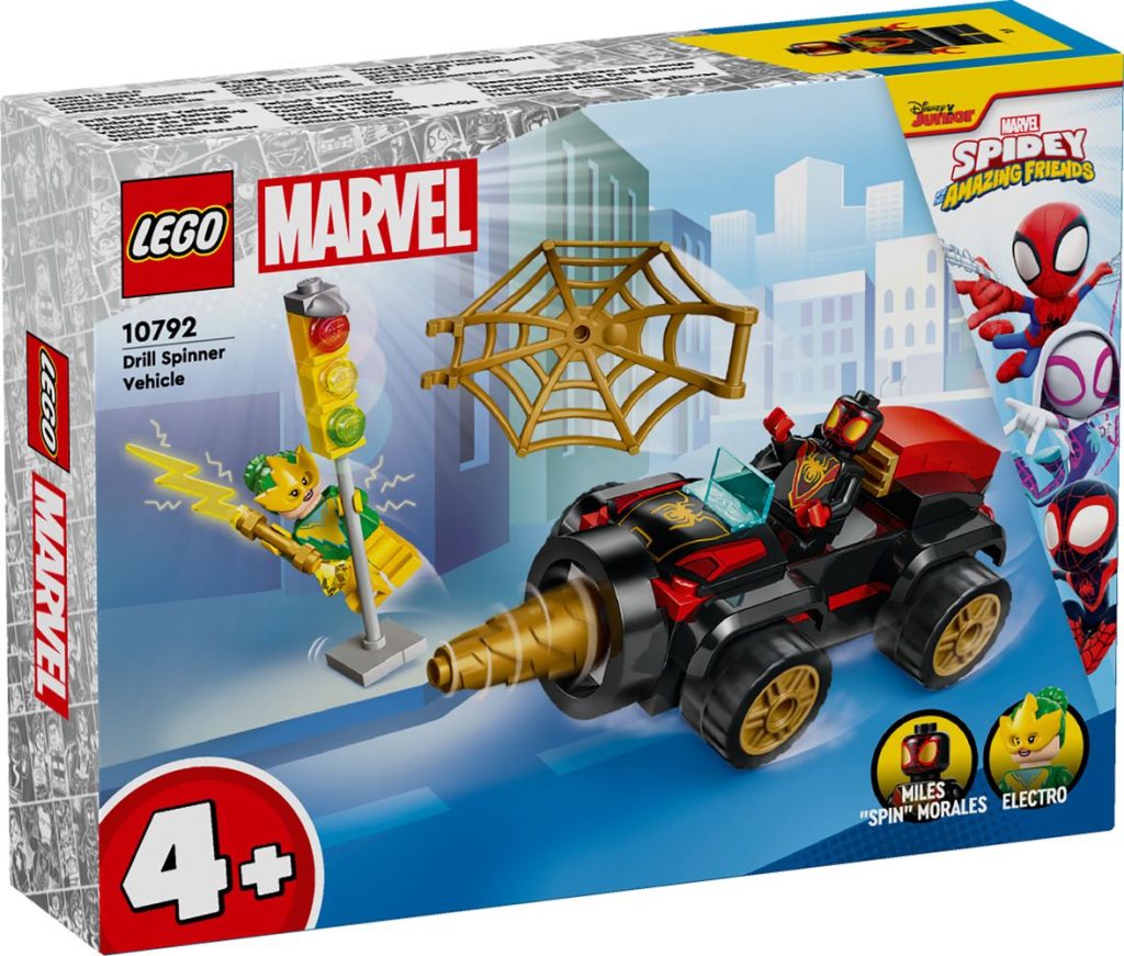 LEGO Spidey and His Amazing Friends 10792 Drill Spinner Vehicle 1 1024x871