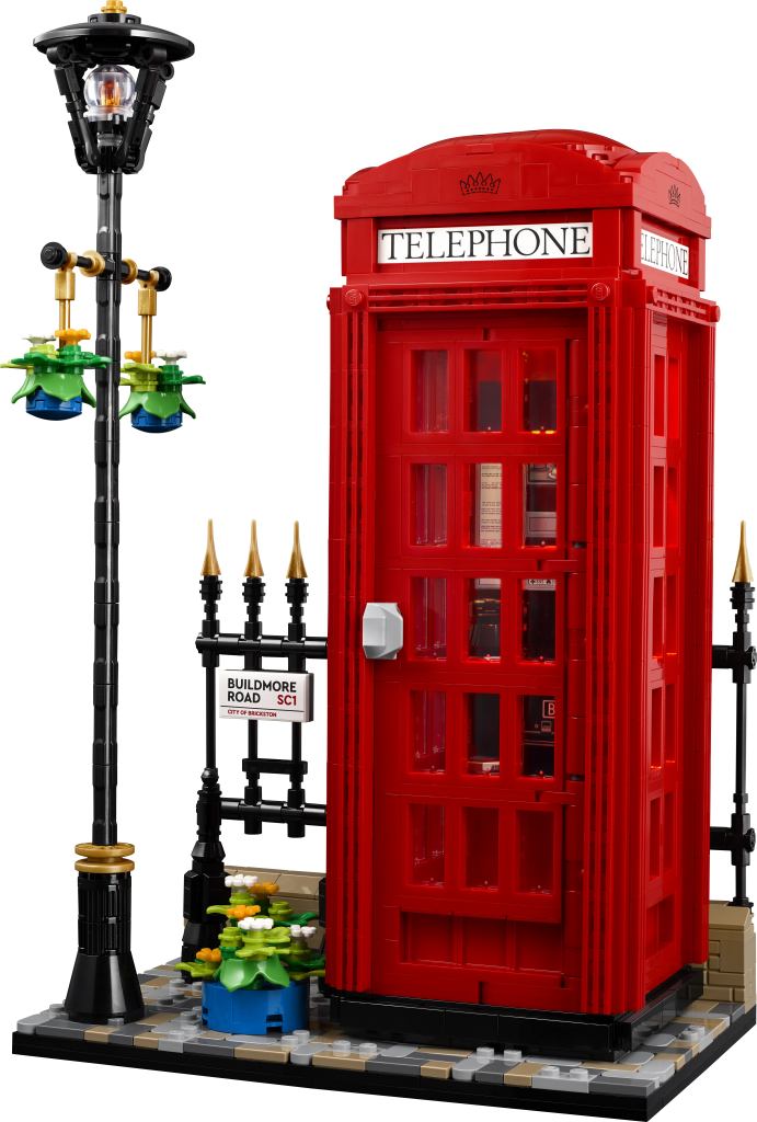 LEGO Ideas 21347 red london telephone box product shot 6 691x1024