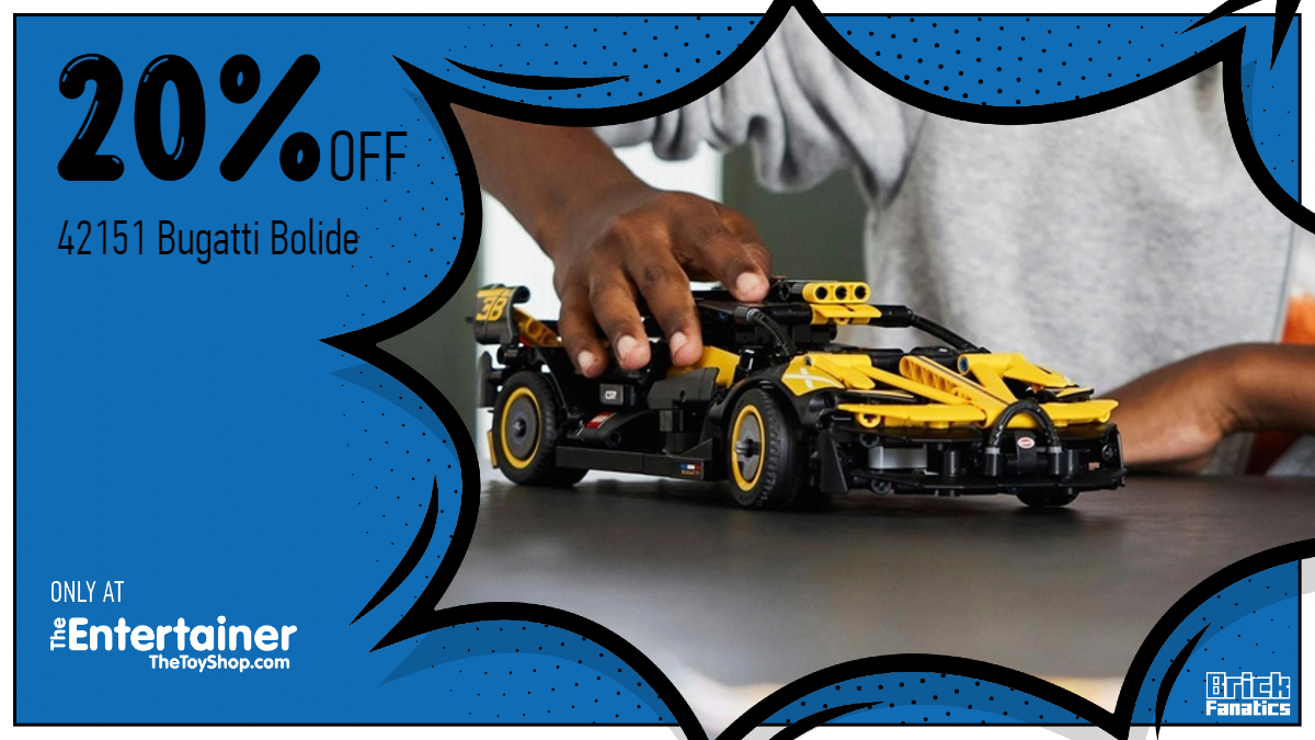 Massive reduction on LEGO Technic 42151 Bugatti Bolide at The Entertainer 