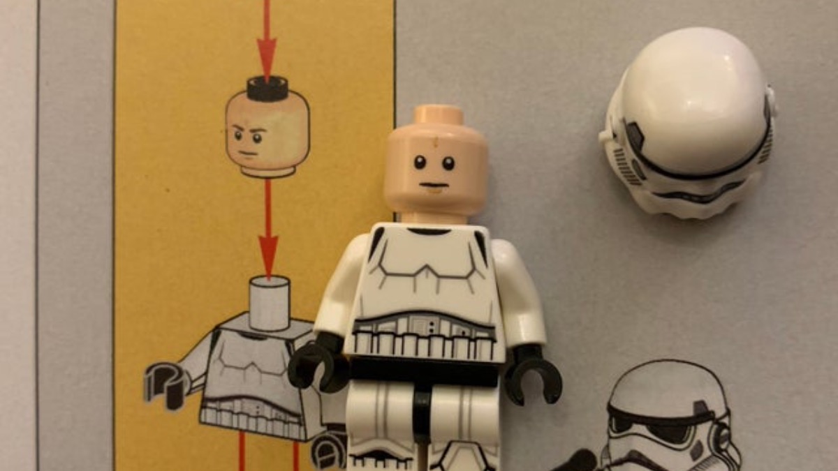 This LEGO Stormtrooper has seen some things