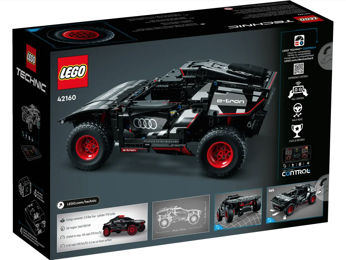 LEGO Technic 42160 Audi R2 Q e tron box back