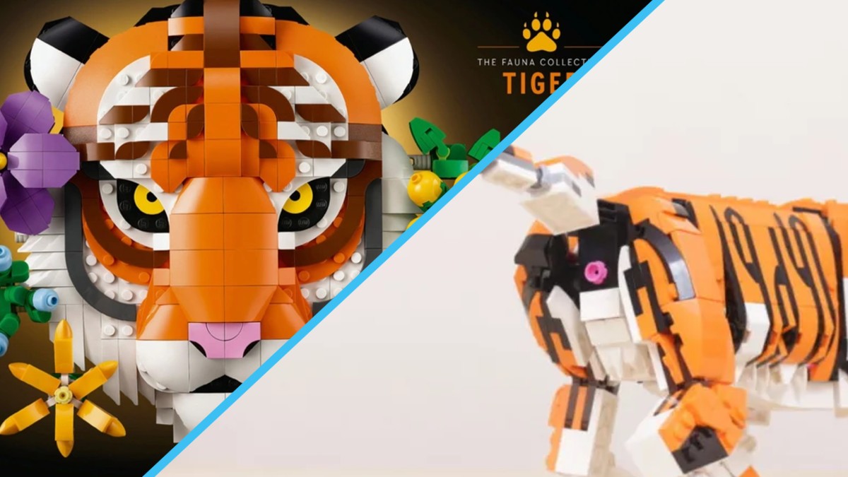 LEGO Art 31217 The Fauna Collection – Tiger references rear