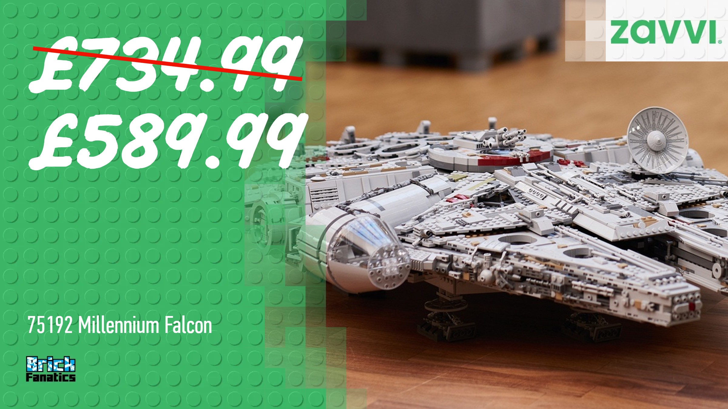 Massive discount on LEGO Star Wars UCS Millennium Falcon now