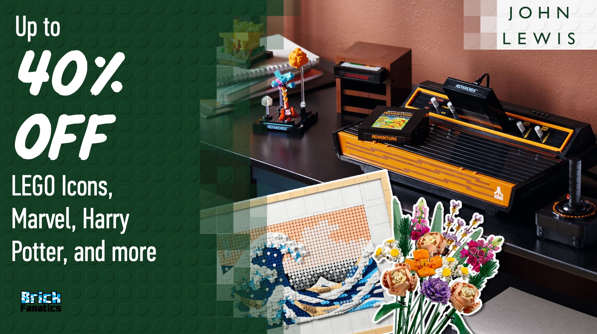 New LEGO Icons and Marvel sets added to 40% off John Lewis sale