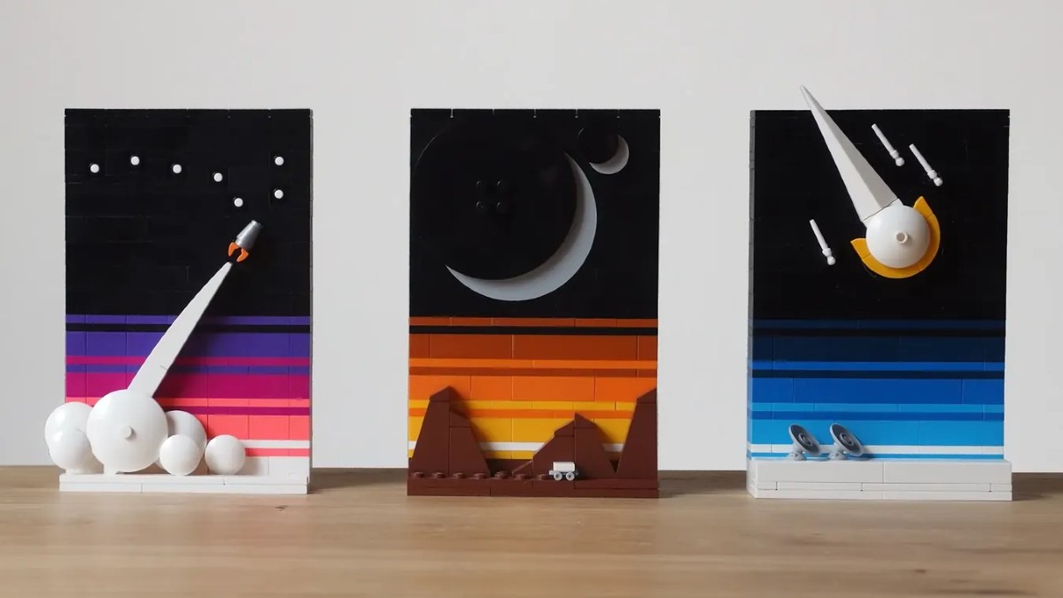 Fan-made LEGO space artwork reaches 10K on LEGO Ideas