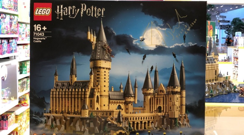 Signed LEGO Harry Potter 71043 Hogwarts Castle on sale at the LEGO House
