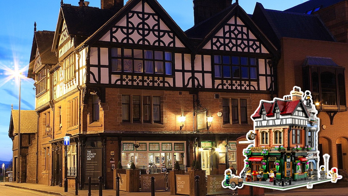 Here’s the real-life version of LEGO Icons 10350 Tudor Corner