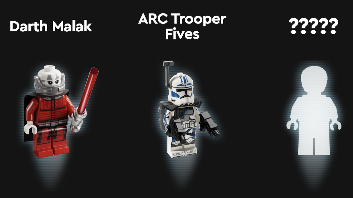 There are two kinds of LEGO Star Wars 25th-anniversary minifigures