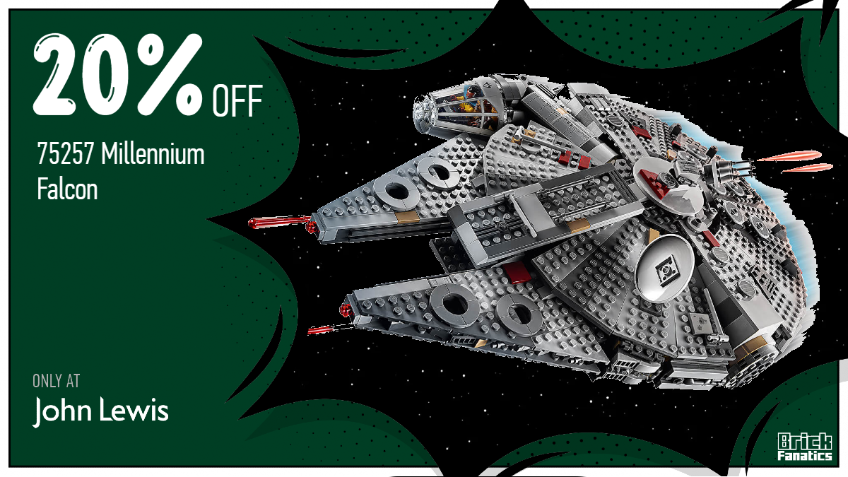 Grab a huge 20% off LEGO Star Wars 75257 Millennium Falcon