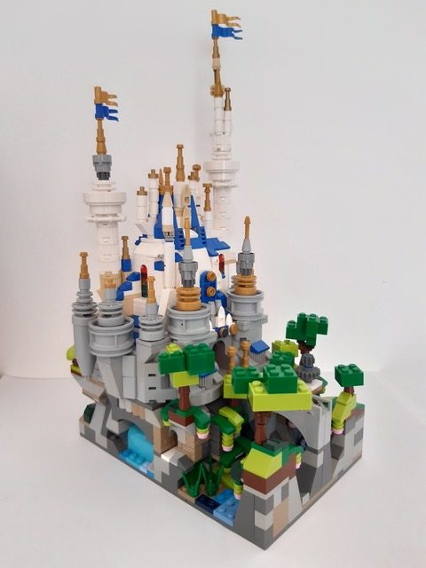 Bevis Musson LEGO micro 71040 The Disney Castle rotated