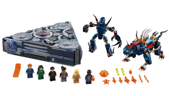 LEGO Marvel Eternals Yahoo 76166 Rise of the Domo contents