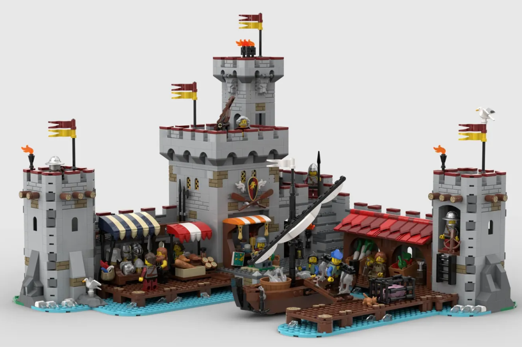 LEGO Ideas medieval seaside market 1 1024x681