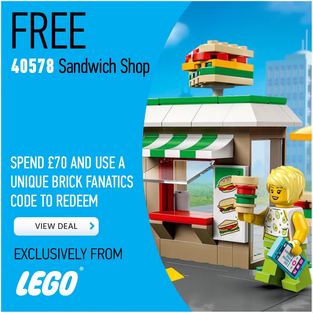 LEGO City 40578 Sandwich Shop exclusive GWP deal card 2
