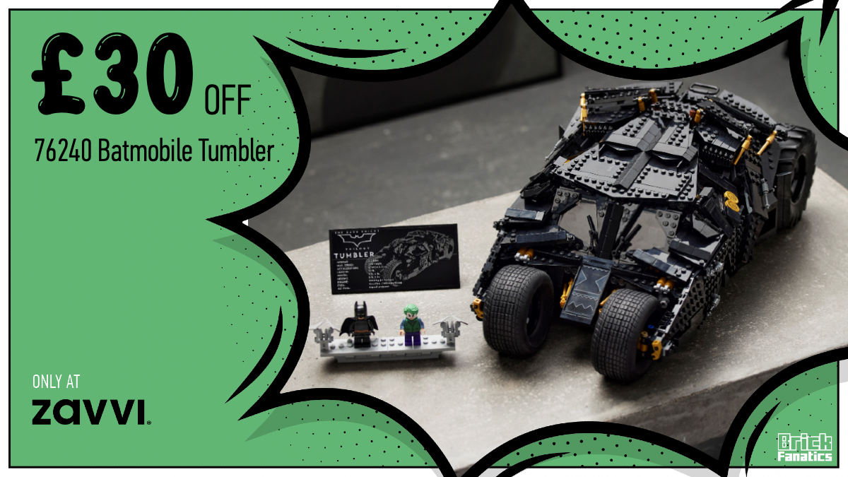 Zavvi slashes price of LEGO Batman 76240 Batmobile Tumbler