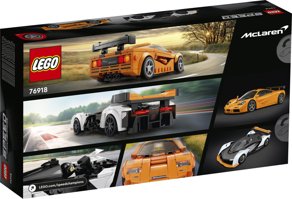 LEGO Speed Champions McLaren Solus GT McLaren F1 LM box back