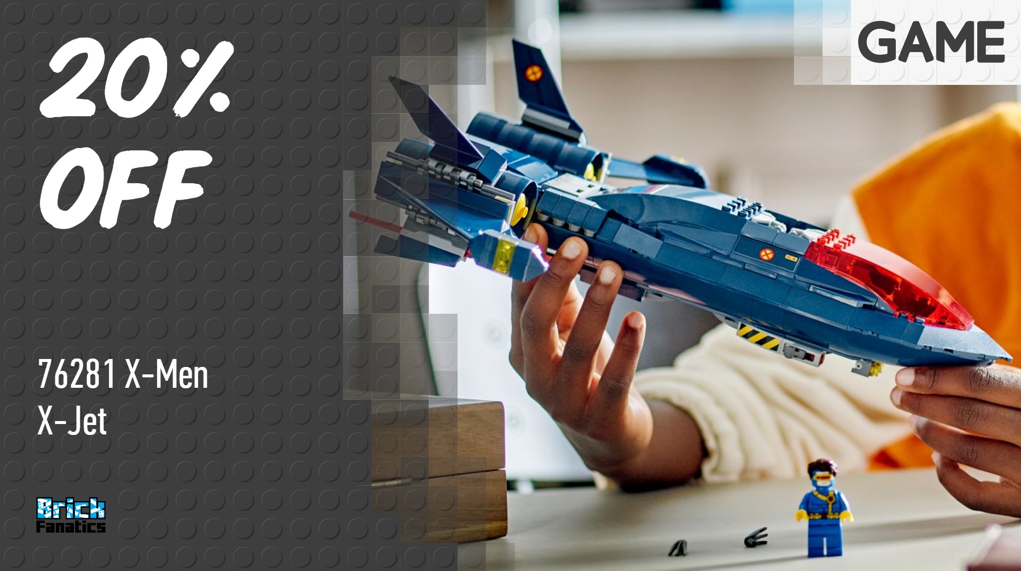Back in stock: First chance to save on LEGO Marvel X-Men X-Jet
