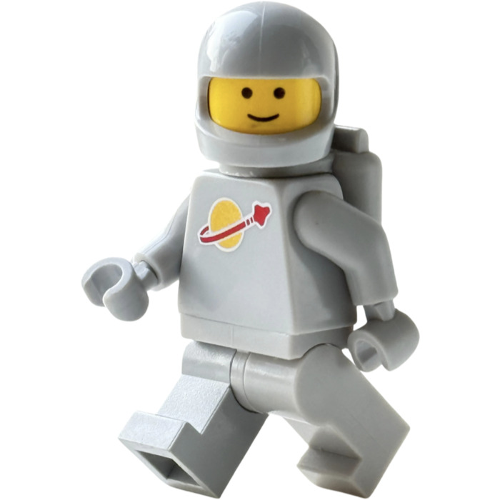 BRICKOWL LEGO light grey Classic Space astronaut minifigure 2