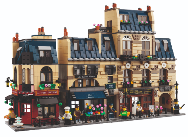 LEGO BrickLink parisian street contents