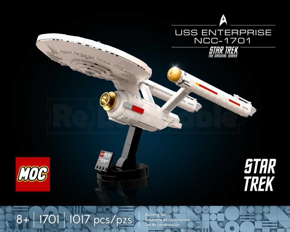 skyfoxbricks uss enterprise original rebrickable