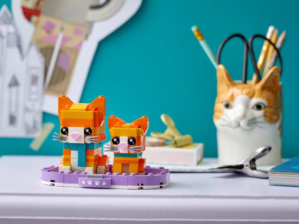 LEGO BrickHeadz Pets 40480 Ginger Tabby 4
