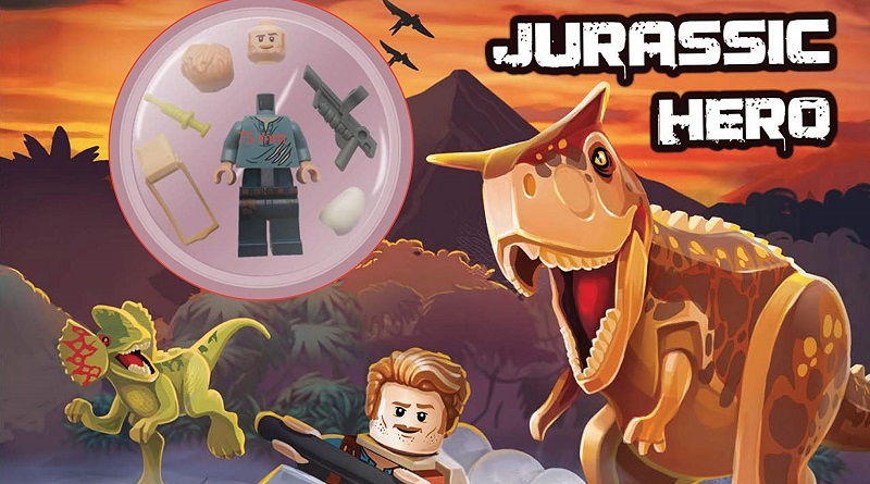 LEGO Jurassic World Jurassic Hero Activity Book with minifigure revealed