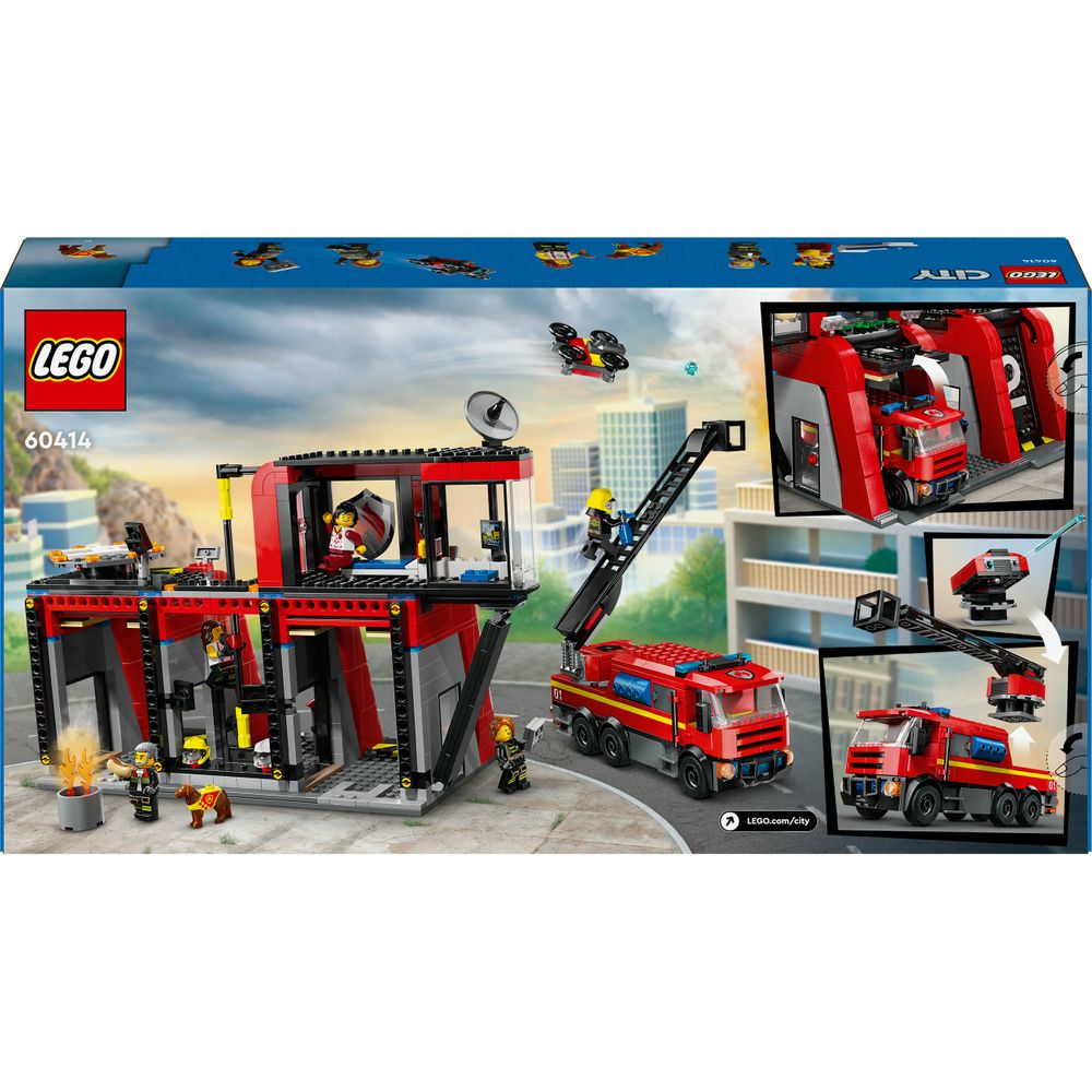 60414 fire station with fire engine 1