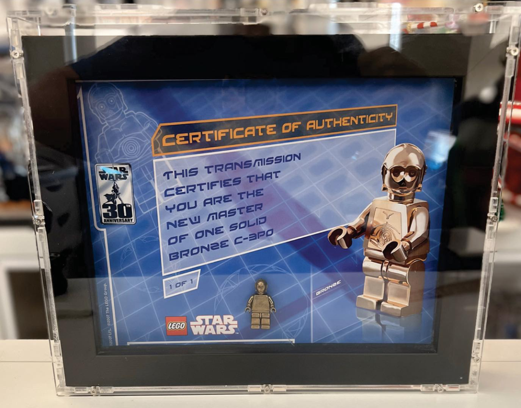 LEGO Star Wars solid bronze C 3PO minifigure 1024x803