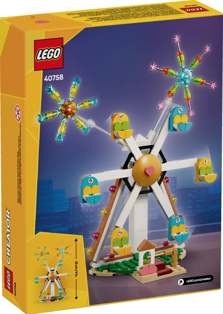 LEGO 40758 Celebration Ferris Wheel box back