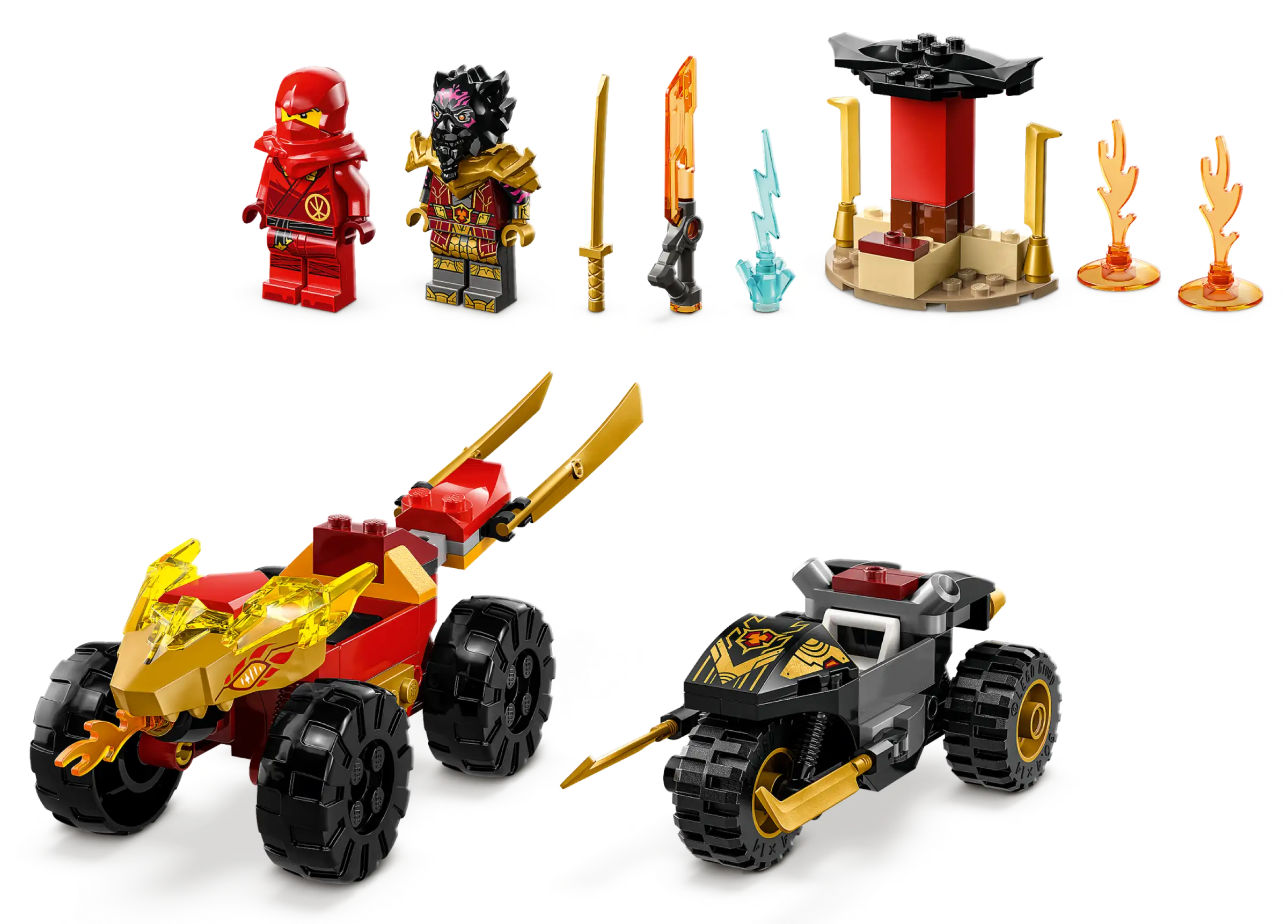 LEGO NINJAGO 71789 Kai and Rass Car and Bike Battle 4