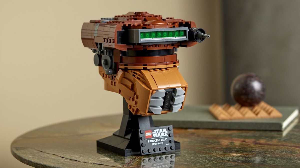 LEGO Star Wars 75351 Princess Leia (Boushh) Helmet was tricky to create
