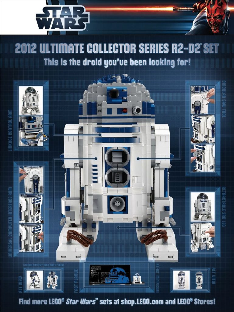 LEGO Star Wars 5001162 R2 D2 poster 769x1024