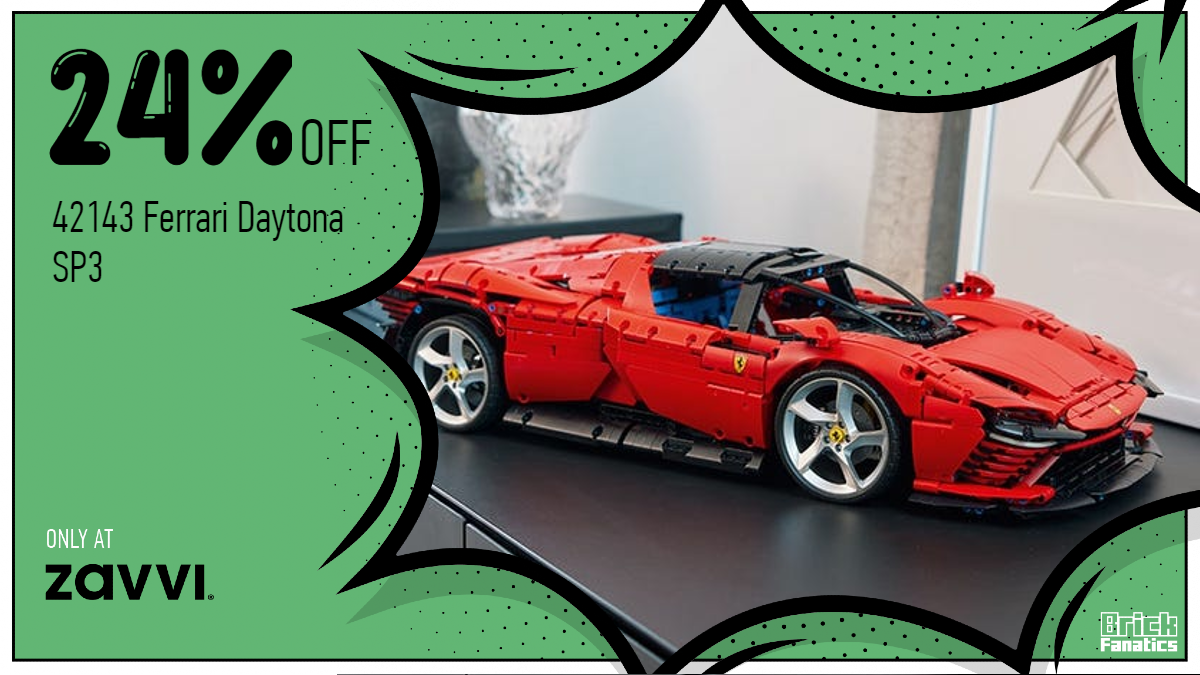 Zavvi slashes price of LEGO Technic 42143 Ferrari Daytona SP3