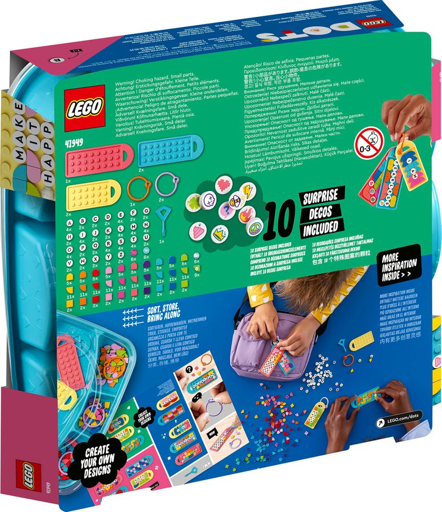 DOTS 41949 Bag Charm Creative Set box back