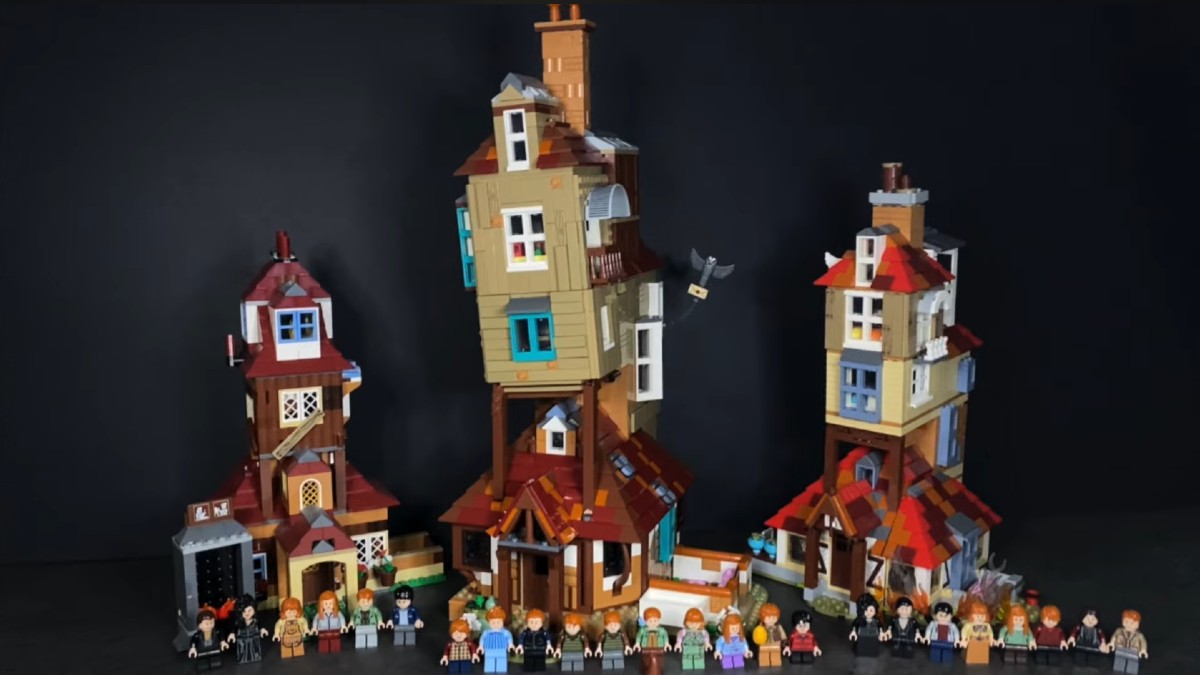 Explaining LEGO Harry Potter The Burrow's growth over more than a decade