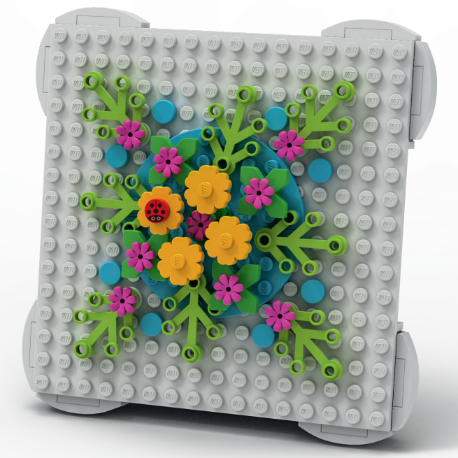 lego botanical greeting pick a brick
