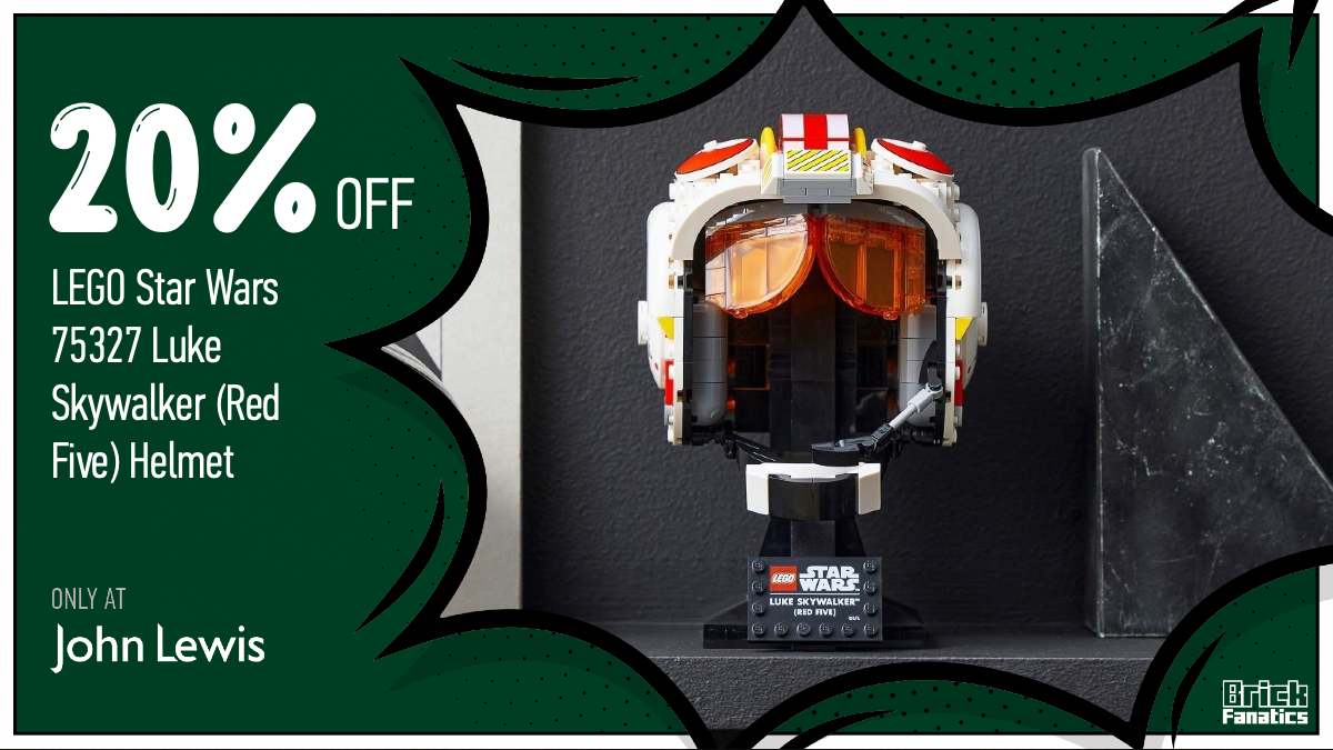 Huge saving on 75327 Luke Skywalker (Red Five) Helmet in John Lewis LEGO sale
