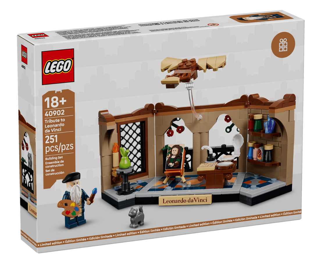 LEGO 40902 Tribute to Leonardo da Vinci box front